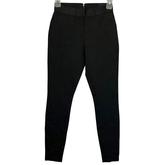 J. Crew Pixie Ponte Pants Black Skinny Cropped Elastic Waist 31090 Size 00 - Picture 2 of 10